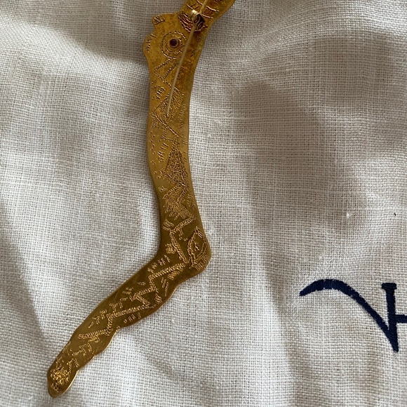 Gold Ruby Earring / pin / brooch NWOT - Picture 10 of 10